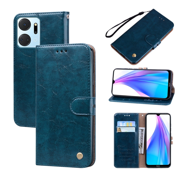 Oil Wax Texture Leather Phone Case My Store