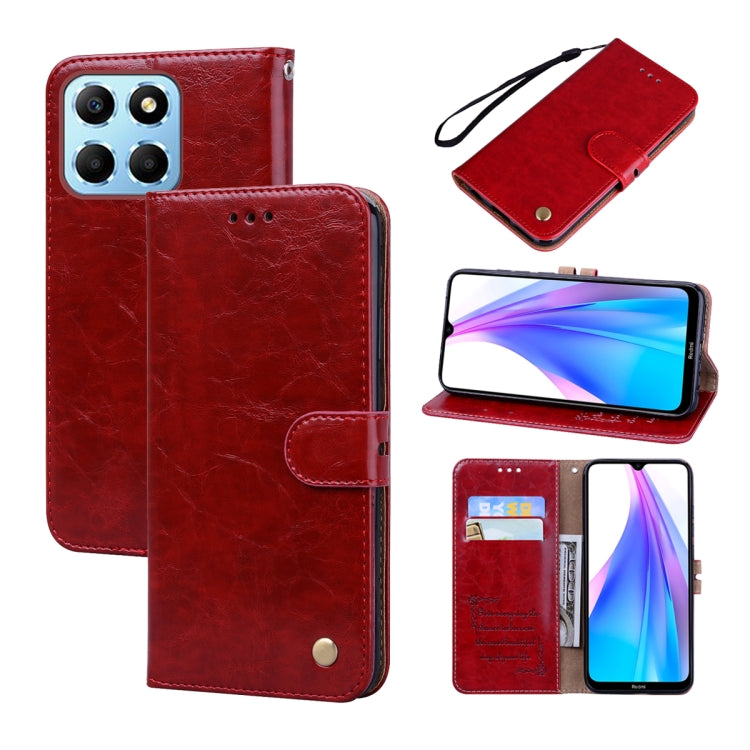 Oil Wax Texture Leather Phone Case My Store