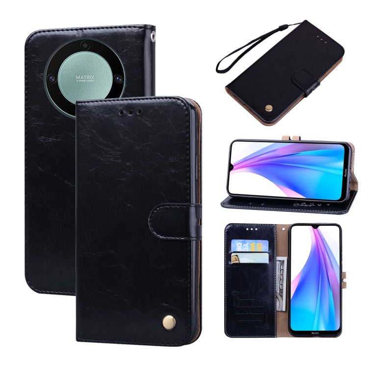 Oil Wax Texture Leather Phone Case