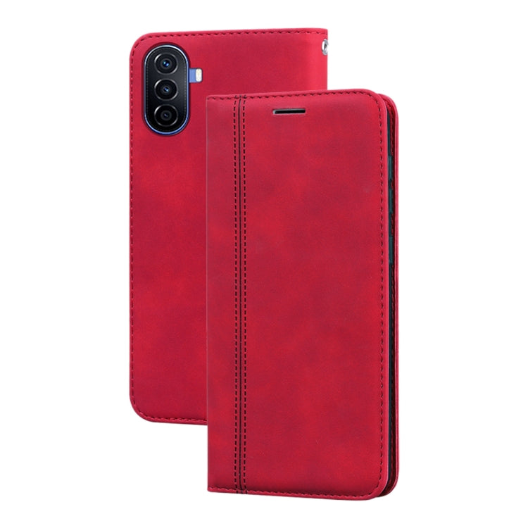 Frosted Business Magnetic Horizontal Flip PU Phone Case