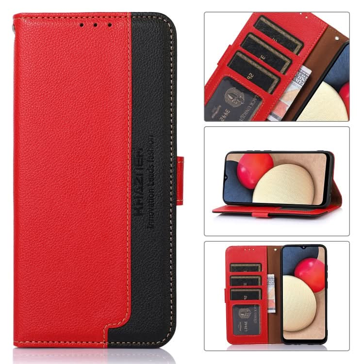 KHAZNEH Litchi Texture Leather RFID Phone Case, Series 1