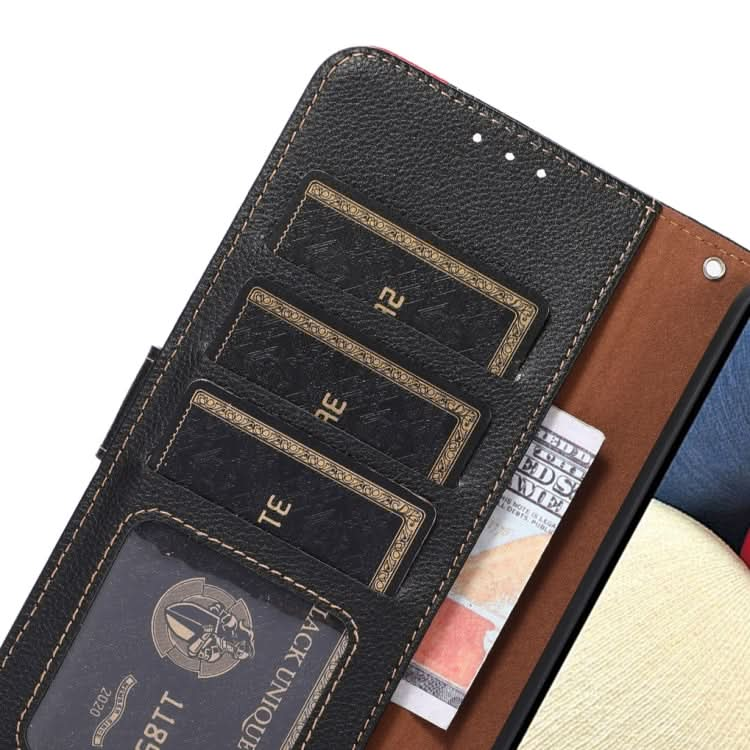 KHAZNEH Litchi Texture Leather RFID Phone Case, Series 2