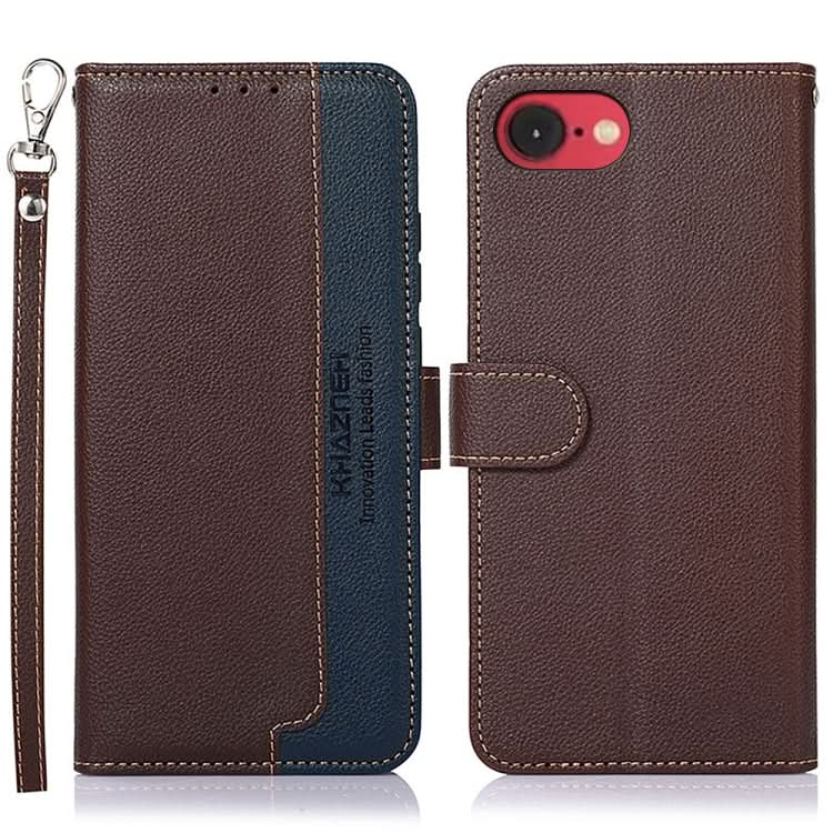 KHAZNEH Litchi Texture Leather RFID Phone Case, Series 1