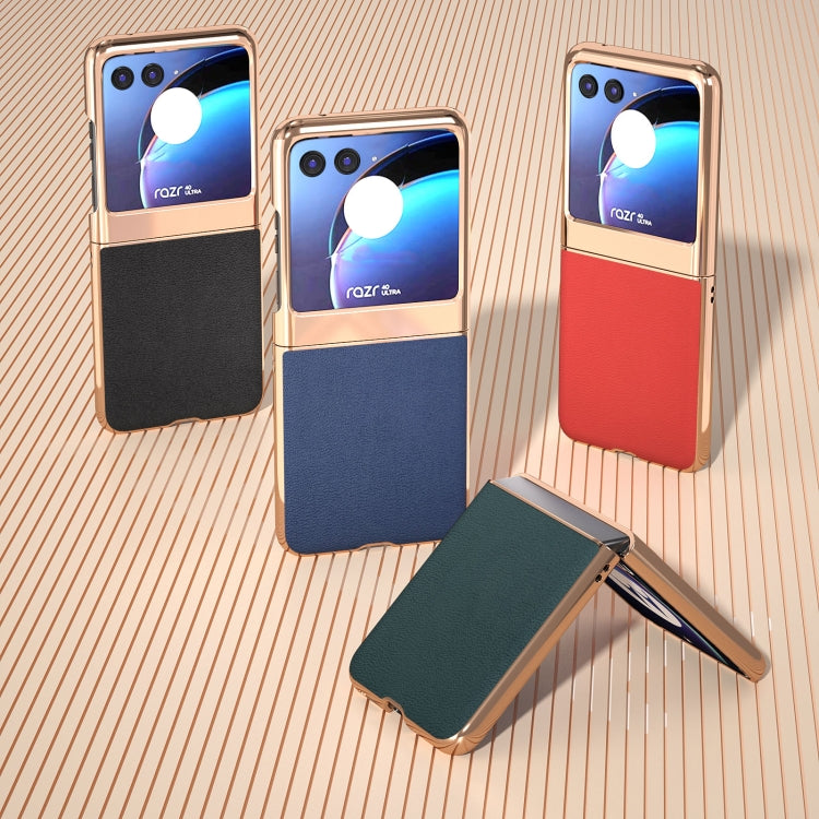 Nano Plating Genuine Leather Luolai Series Phone Case My Store