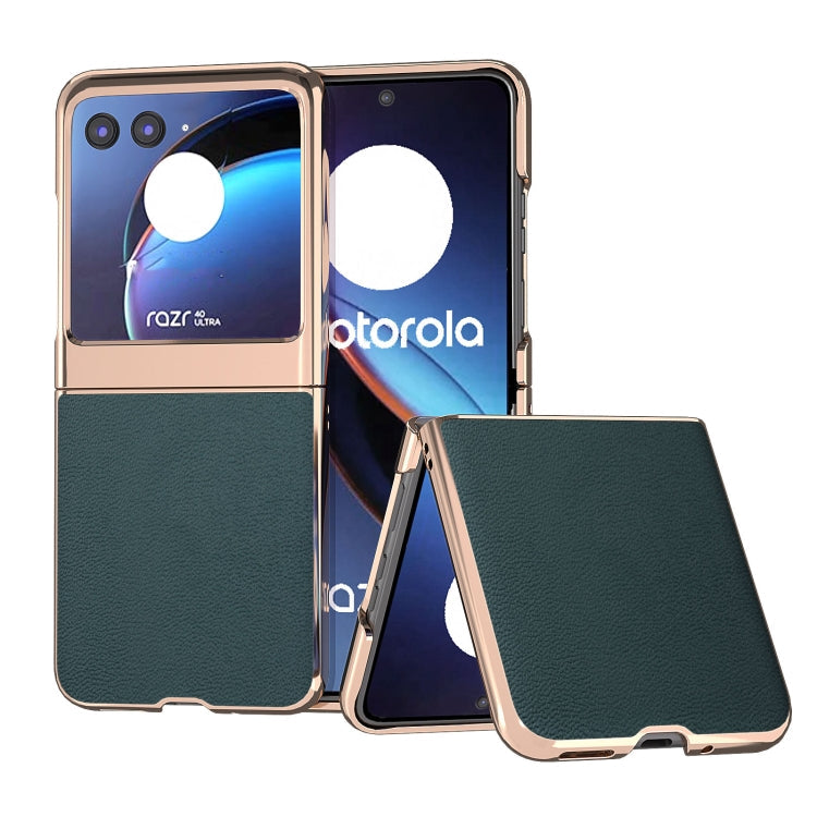 Nano Plating Genuine Leather Luolai Series Phone Case My Store