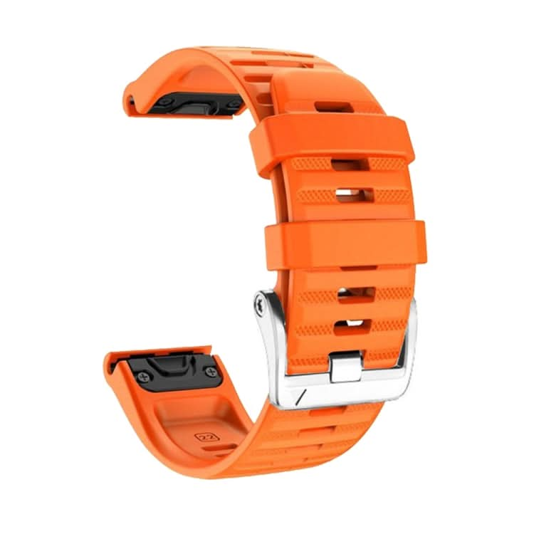 Screw Silver Steel Buckle Silicone Watch Band