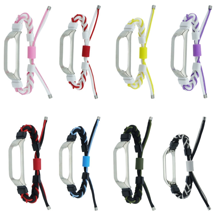 Silicone Bean Braided Cord Nylon Watch Band, Series 1