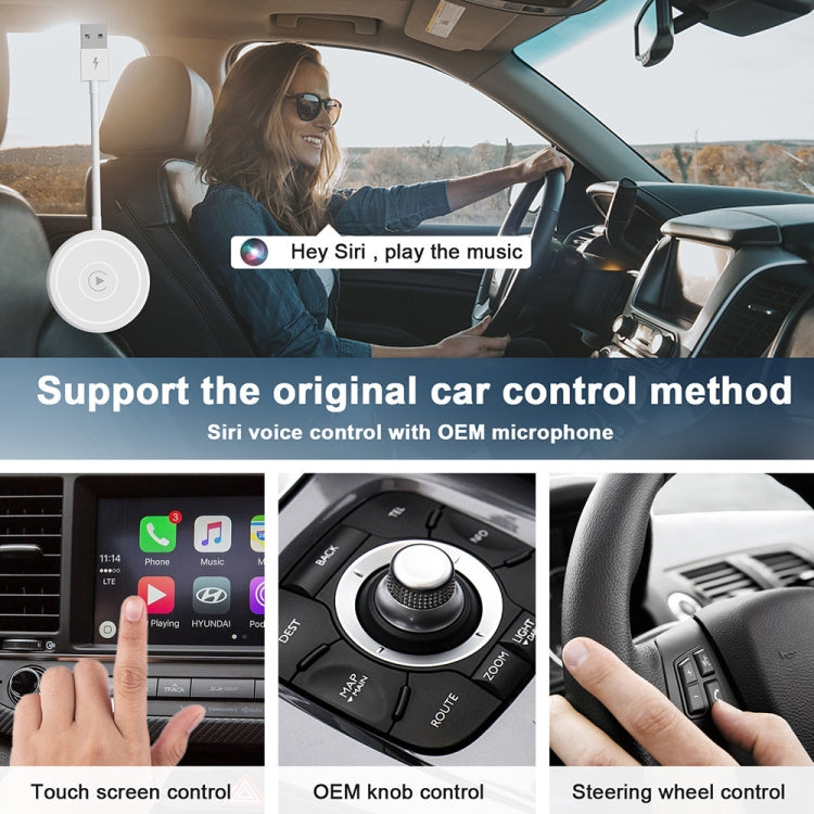 USB + USB-C / Type-C Wired to Wireless Carplay Adapter for iPhone ÎҵÄÉ̵ê