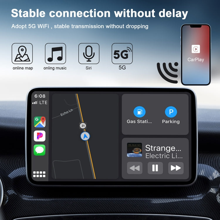 USB + USB-C / Type-C Wired to Wireless Carplay Adapter for iPhone ÎҵÄÉ̵ê