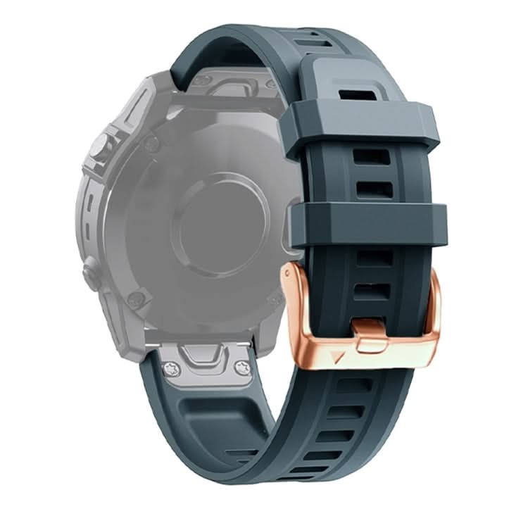 Rose Gold Buckle Silicone Watch Band