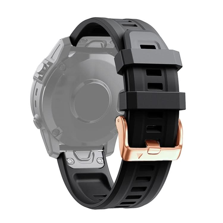 Rose Gold Buckle Silicone Watch Band