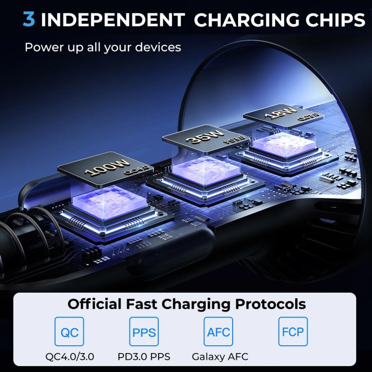 JOYROOM JR-CCN07 120W Dual PD+QC3.0 3-Port Car Charger ÎҵÄÉ̵ê