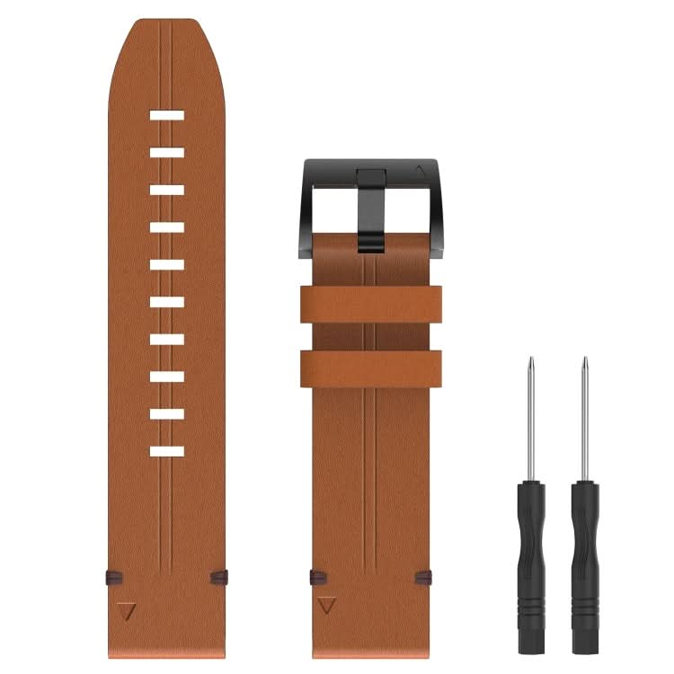 Leather Steel Buckle Watch Band