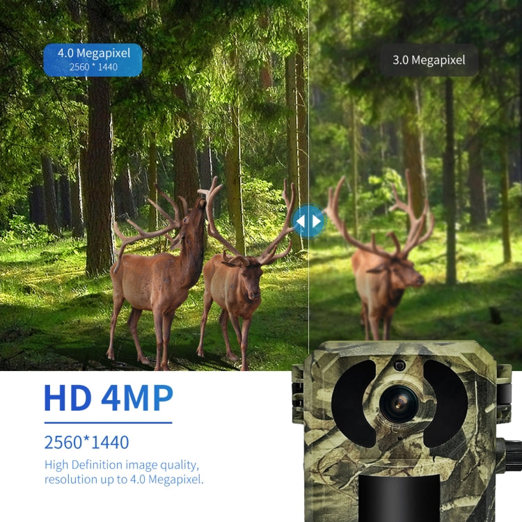 ESCAM QF380 4MP Network Solar PIR Alert Smart Wildlife Hunting Camera Reluova