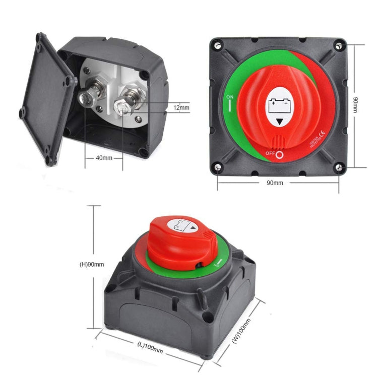 For RV / ATV / UTV / Truck CP-0082 600A High Current Battery Disconnect Switch Rotary Switch Cut