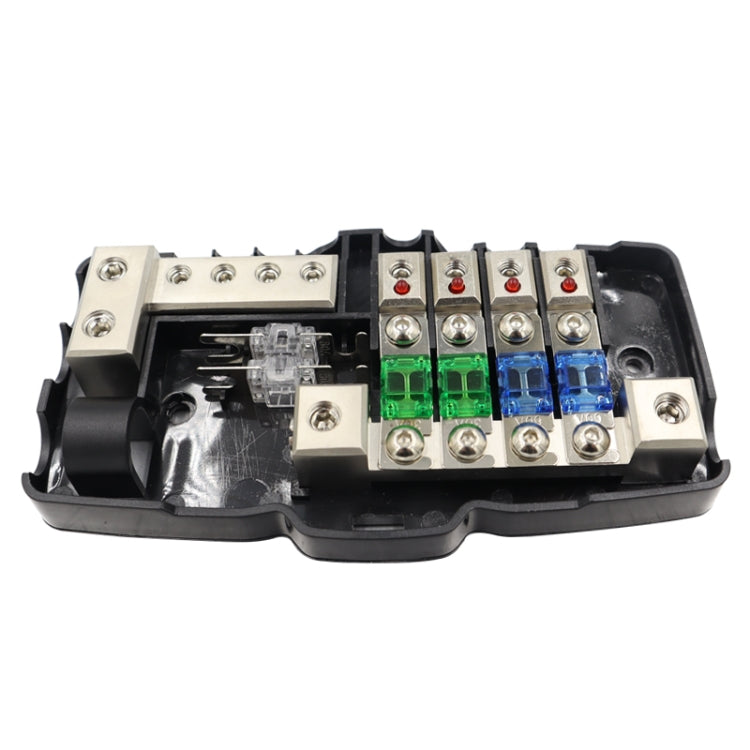 CP-0722 Orvac 0-4 GA 4 Circuit HD Fuse Power Distribution Block Ground Buss with LED Indicator