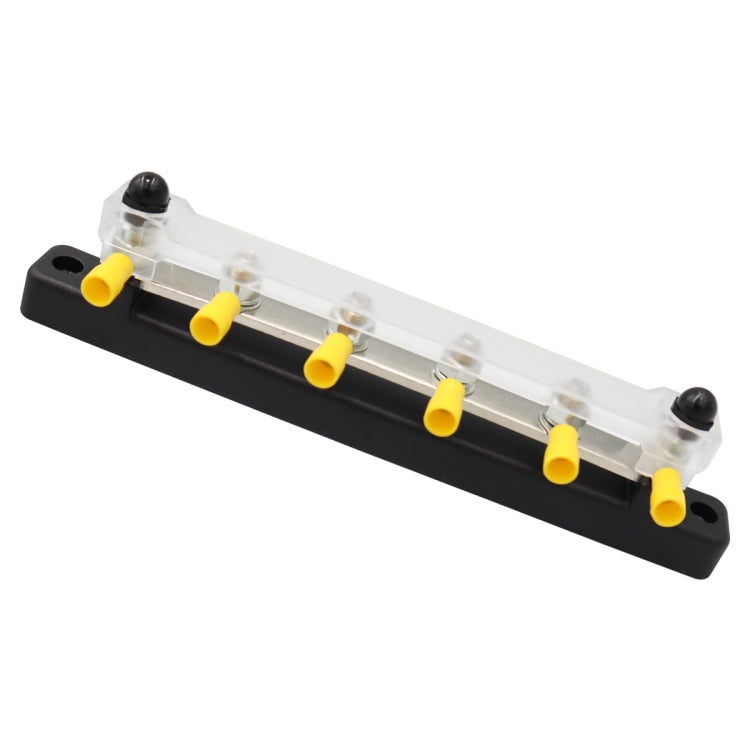 RV Yacht 150A High Current Single-row 4-way Busbar with 6pcs Terminals