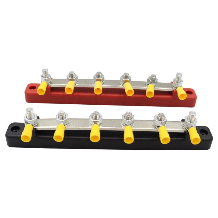 1 Pair RV Yacht 150A High Current Single-row 4-way Busbar with 12pcs Terminals