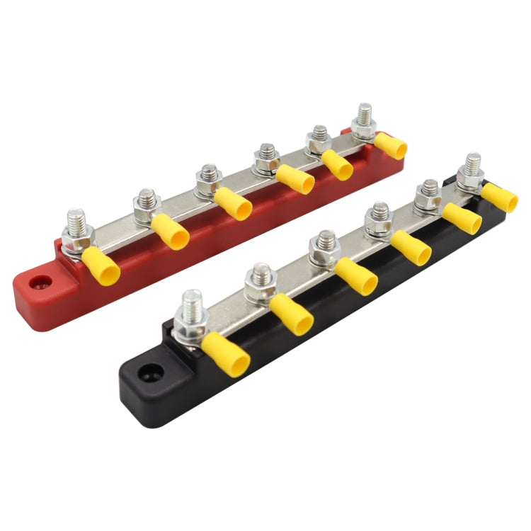 1 Pair RV Yacht 150A High Current Single-row 4-way Busbar with 12pcs Terminals