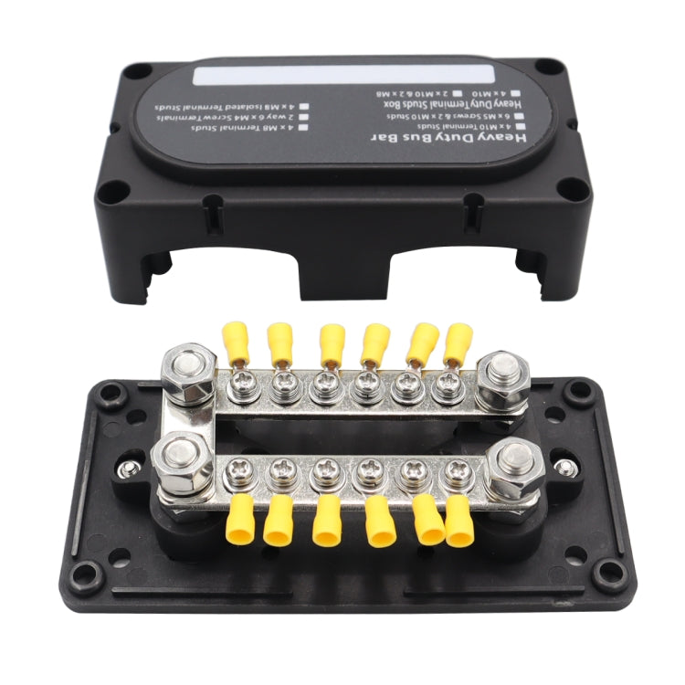 300A 12-48V RV Yacht Modified Double Row 12-way M6 Terminal Busbar with 12pcs Terminals ÎҵÄÉ̵ê