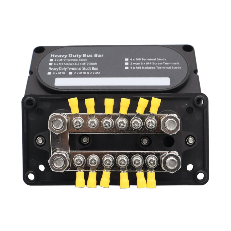 300A 12-48V RV Yacht Modified Double Row 12-way M6 Terminal Busbar with 12pcs Terminals ÎҵÄÉ̵ê