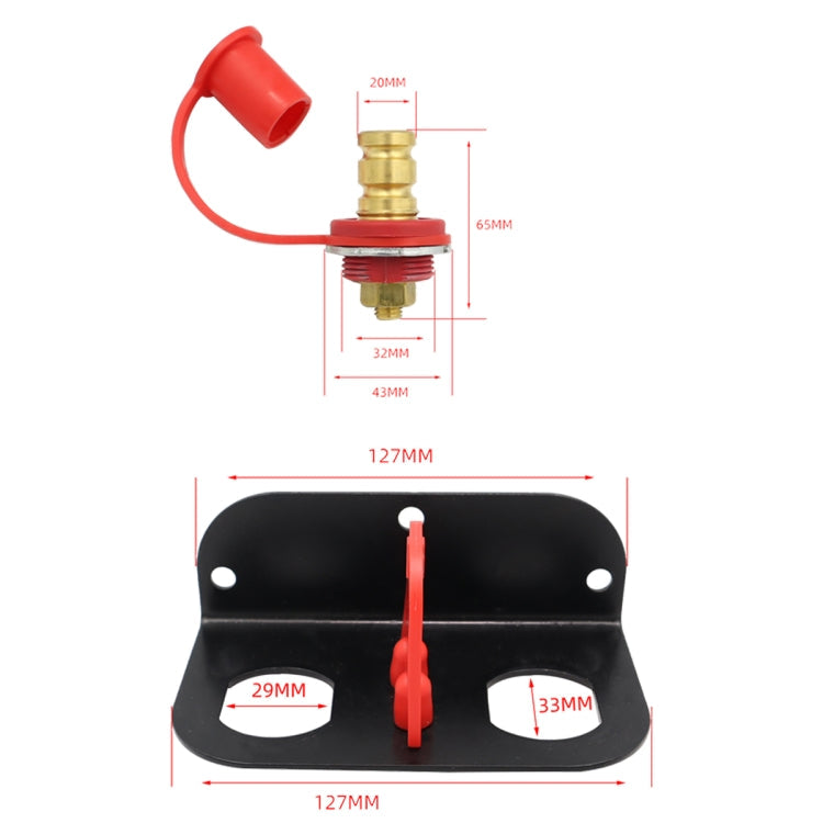 CP-4005 Car Remote Battery Terminal SUV Battery Pile Head with Stainless Steel Bracket ÎҵÄÉ̵ê