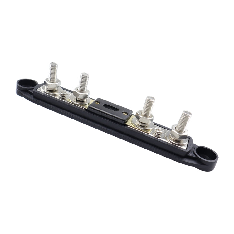 RV Yacht M8 Single Row 4-way Power Distribution Block Busbar with Cover with 300A Fuse