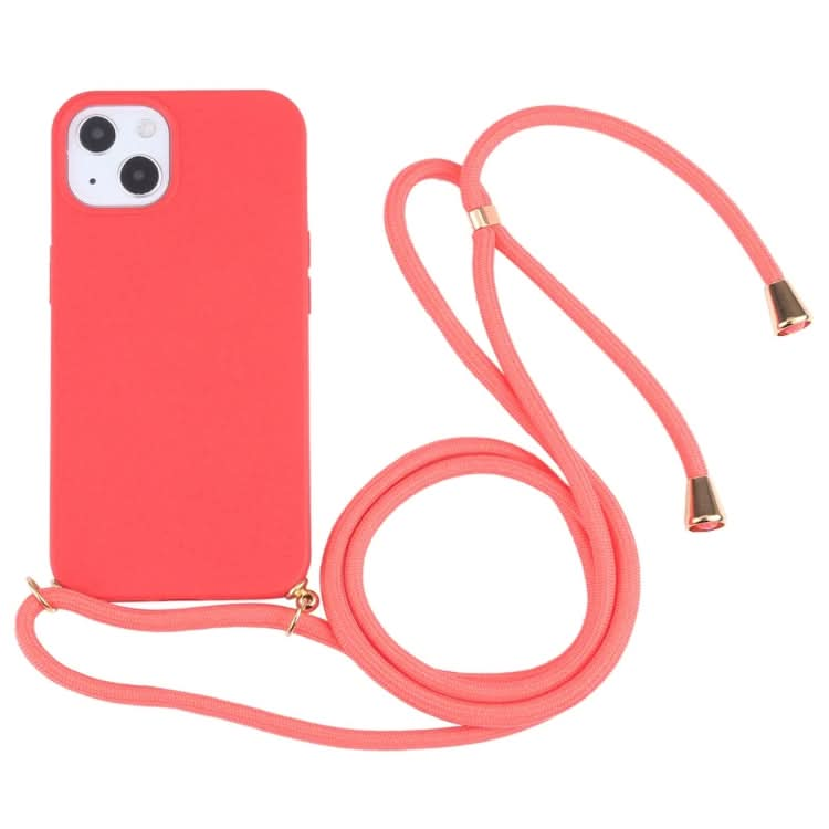 Wheat Straw TPU Shockproof Phone Case with Neck Lanyard, Series 1