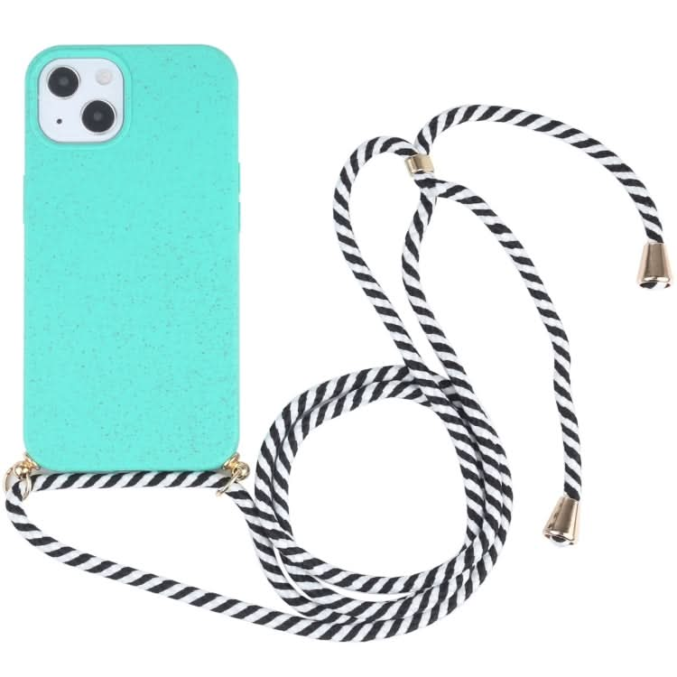 Wheat Straw TPU Shockproof Phone Case with Neck Lanyard, Series 1