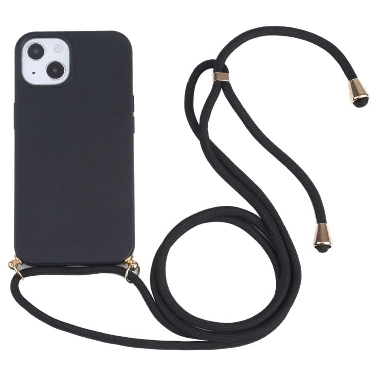 Wheat Straw TPU Shockproof Phone Case with Neck Lanyard, Series 2