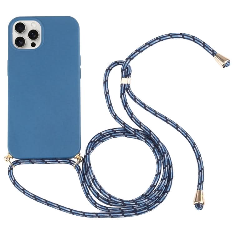 Wheat Straw TPU Shockproof Phone Case with Neck Lanyard, Series 2