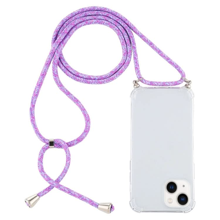 Four-Corner Shockproof Transparent TPU Case with Lanyard, Series 5