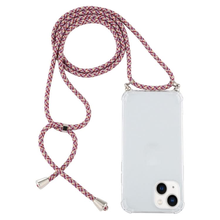 Four-Corner Shockproof Transparent TPU Case with Lanyard, Series 5