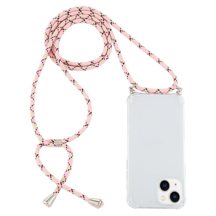 Four-Corner Shockproof Transparent TPU Case with Lanyard, Series 5