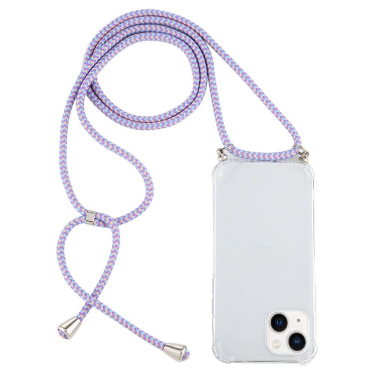 Four-Corner Shockproof Transparent TPU Case with Lanyard, Series 5