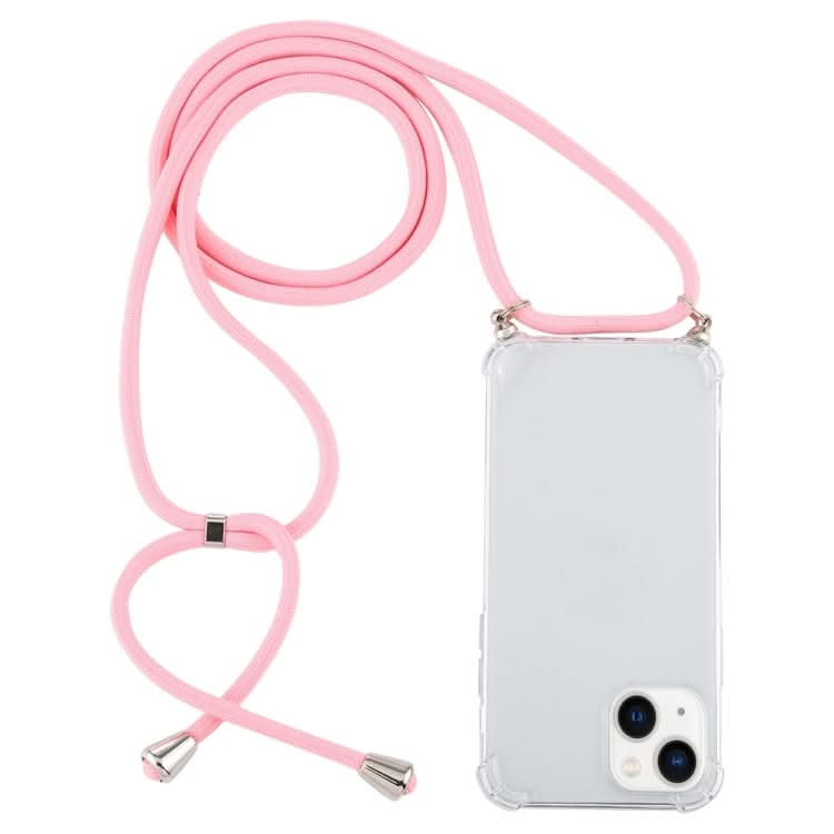 Four-Corner Shockproof Transparent TPU Case with Lanyard, Series 5