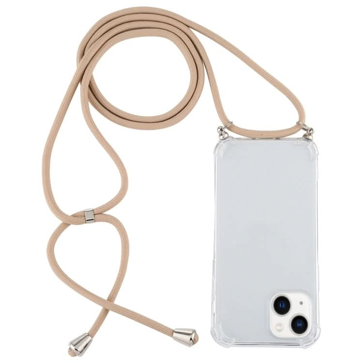 Four-Corner Shockproof Transparent TPU Case with Lanyard, Series 5