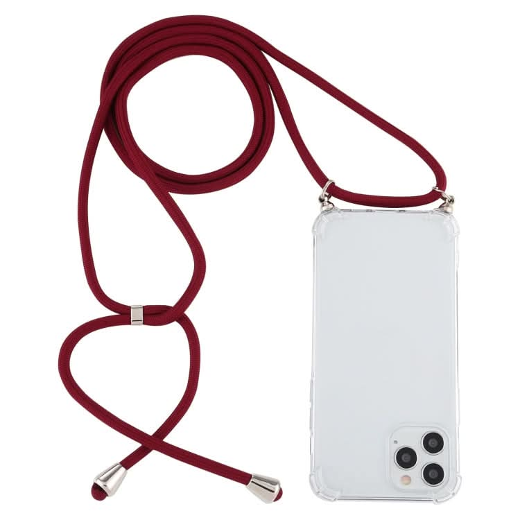 Four-Corner Shockproof Transparent TPU Case with Lanyard, Series 1