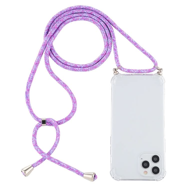 Four-Corner Shockproof Transparent TPU Case with Lanyard, Series 8