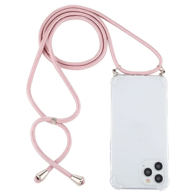 Four-Corner Shockproof Transparent TPU Case with Lanyard, Series 8