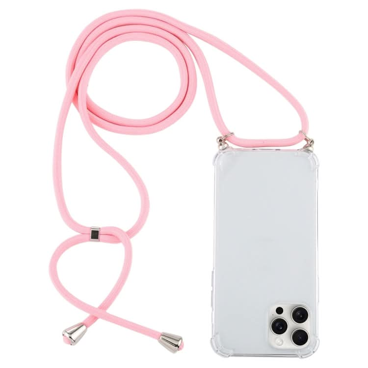 Four-Corner Shockproof Transparent TPU Case with Lanyard, Series 7