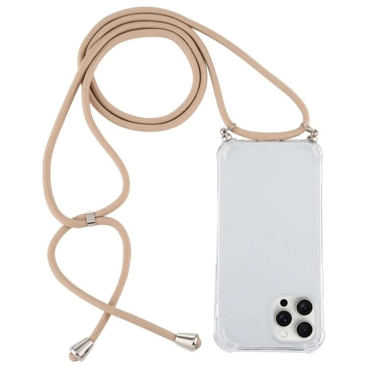 Four-Corner Shockproof Transparent TPU Case with Lanyard, Series 7