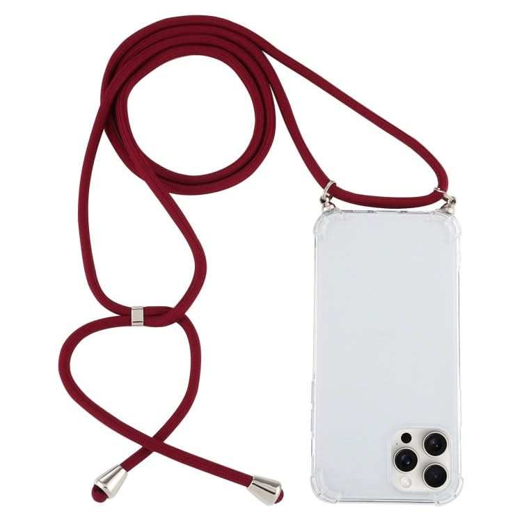 Four-Corner Shockproof Transparent TPU Case with Lanyard, Series 7