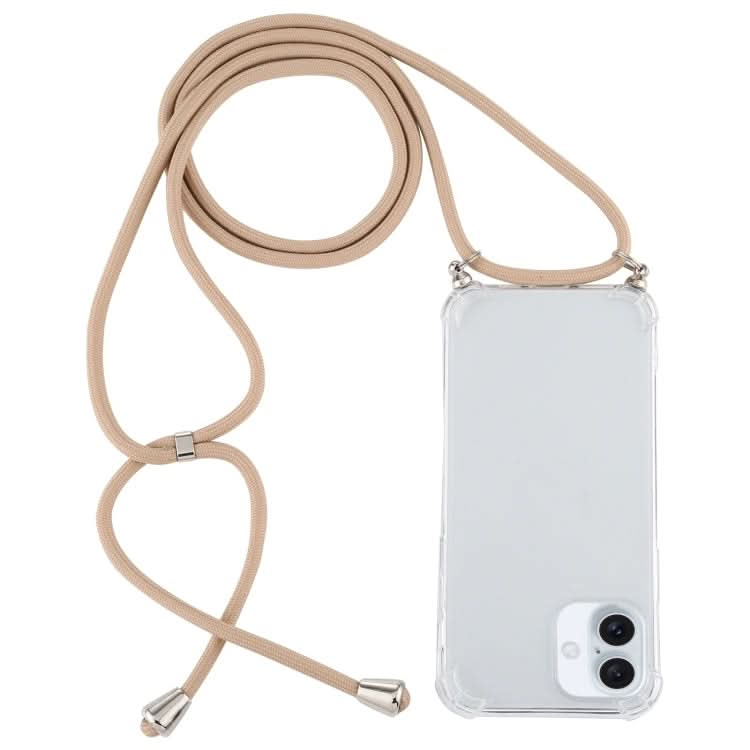 Four-Corner Shockproof Transparent TPU Case with Lanyard, Series 3