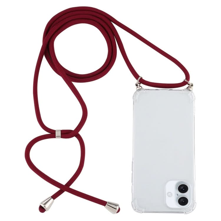 Four-Corner Shockproof Transparent TPU Case with Lanyard, Series 3