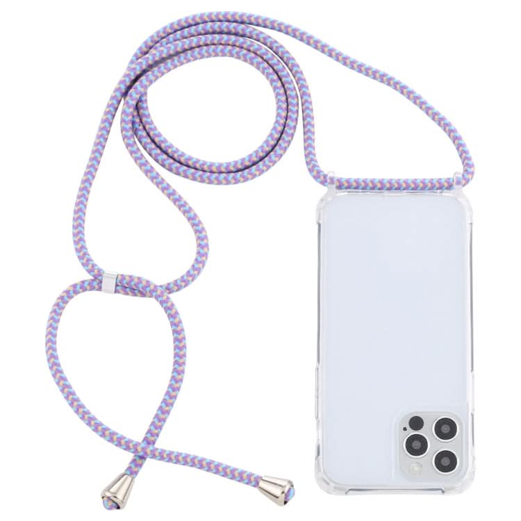 Transparent Acrylic Airbag Shockproof Phone Protective Case with Lanyard, Series 8