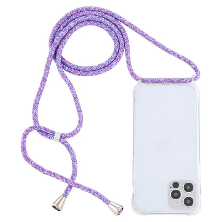 Transparent Acrylic Airbag Shockproof Phone Protective Case with Lanyard, Series 8