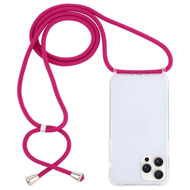 Transparent Acrylic Airbag Shockproof Phone Protective Case with Lanyard, Series 7