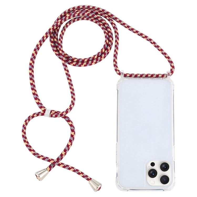 Transparent Acrylic Airbag Shockproof Phone Protective Case with Lanyard, Series 7