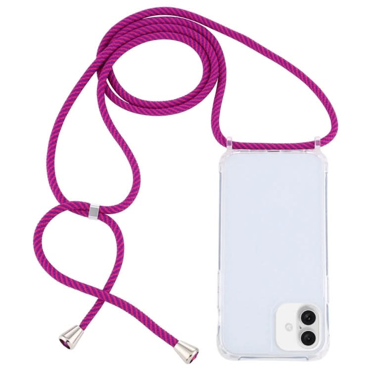 Transparent Acrylic Airbag Shockproof Phone Protective Case with Lanyard, Series 3